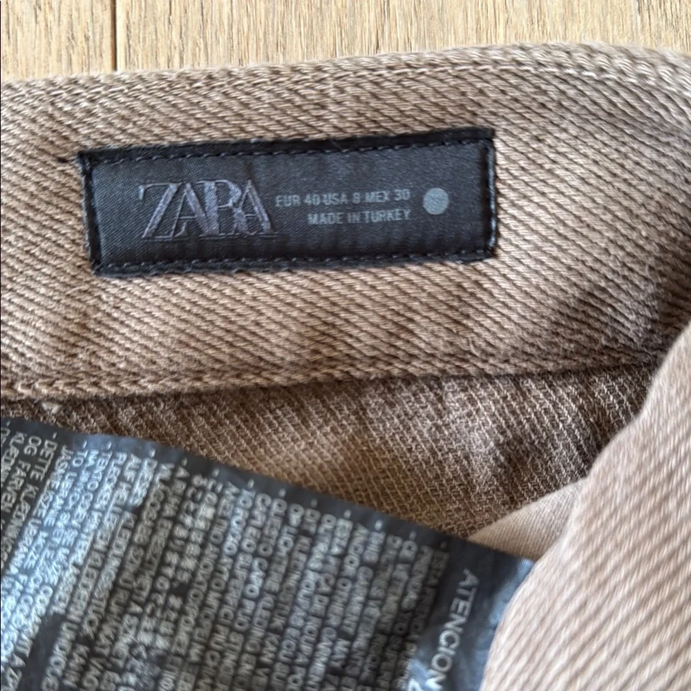 Zara Women's Brown Flare Jeans size 8